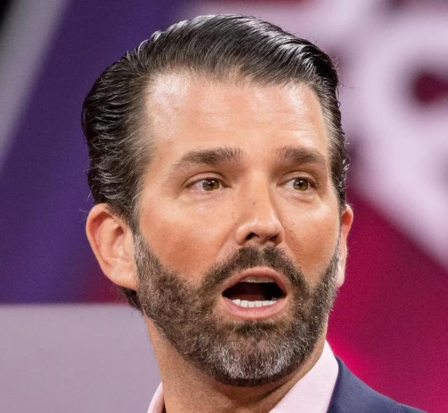 The hairline of Donald Trump Jr.