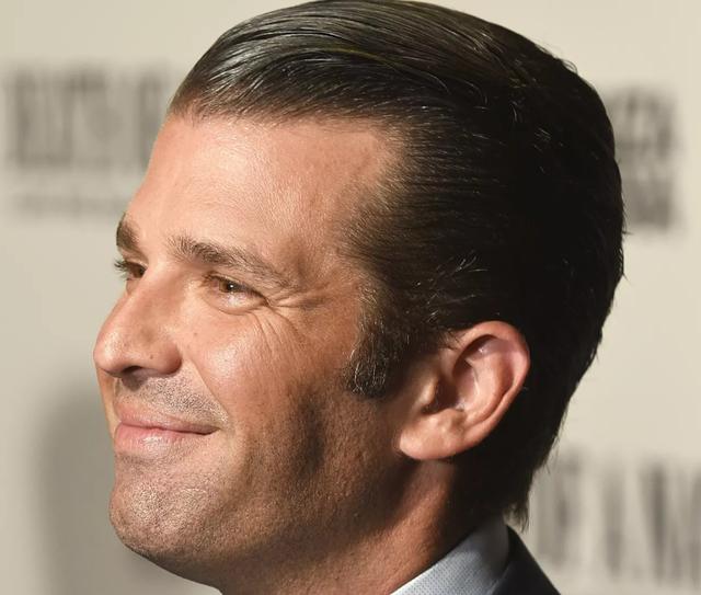 The hairline of Donald Trump Jr.
