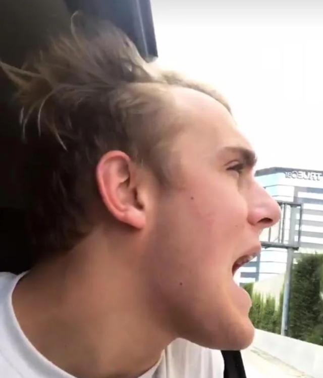 The hairline of Jake Paul