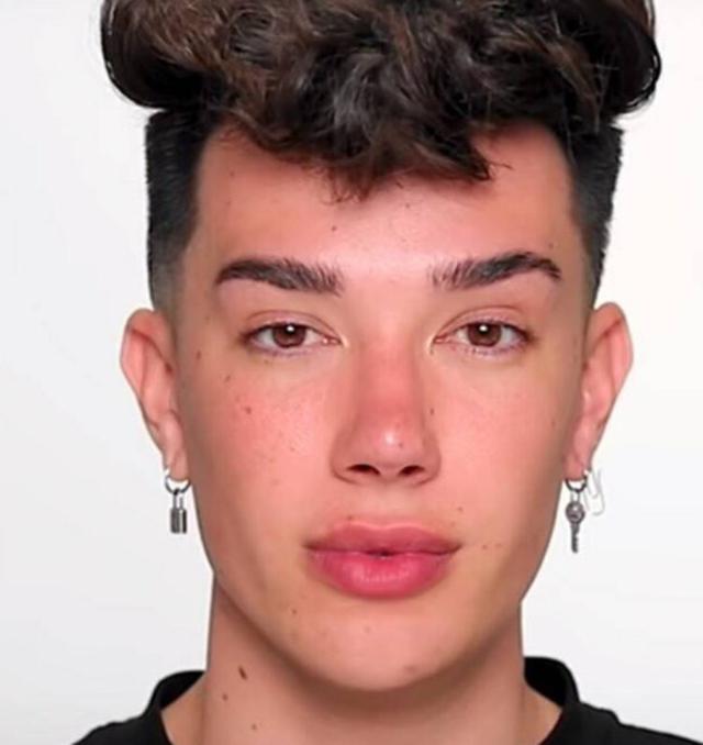 The hairline of James Charles