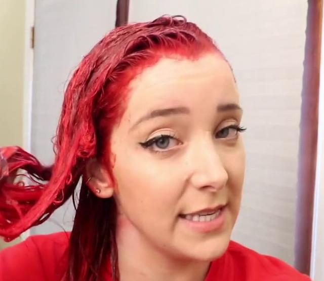 The hairline of Jenna Marbles