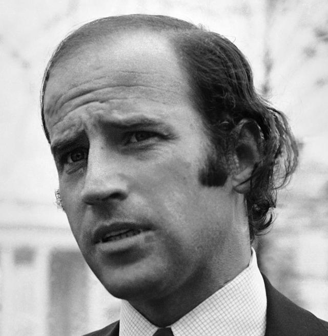 The hairline of Joe Biden