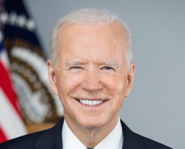 The hairline of Joe Biden