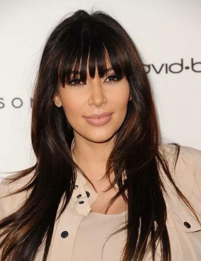 The hairline of Kim Kardashian