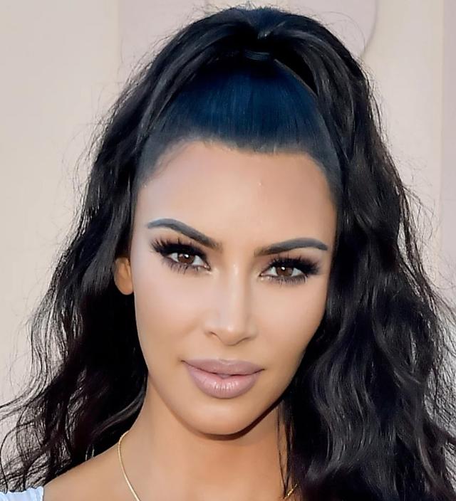 The hairline of Kim Kardashian