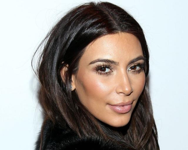 The hairline of Kim Kardashian