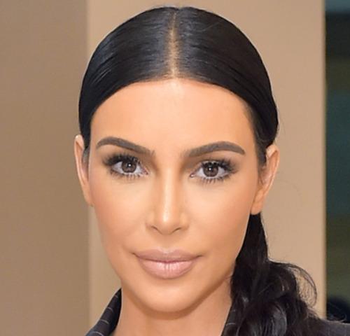 The hairline of Kim Kardashian