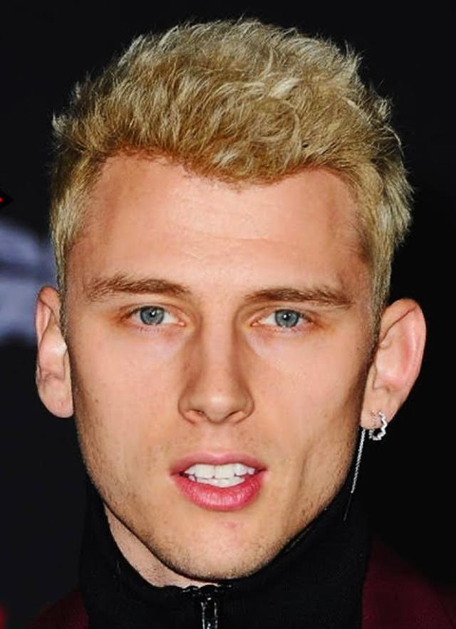 The hairline of Machine Gun Kelly